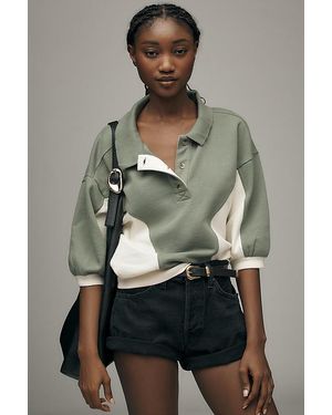 Pilcro The Niki Bubble Sweatshirt By Colourblock Edition - Grey