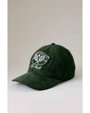 Anthropologie Athletics Club Corduroy Cap - Green