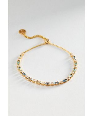 Maeve Crystal Tennis Bracelet - Metallic