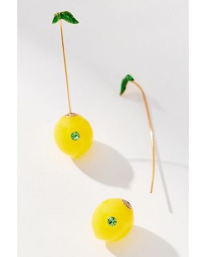 By Anthropologie Fruit Drop Earrings - Yellow