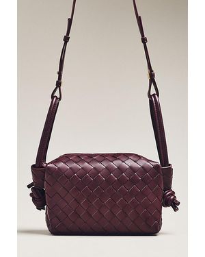 By Anthropologie Loop-Strap Woven Crossbody Bag - Purple
