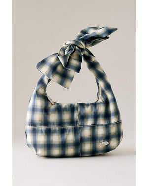 Damson Madder Roo Check Tie Bag - Blue