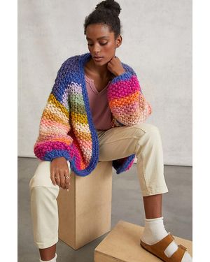 Anthropologie Rainbow Stripe Cardigan - Multicolour