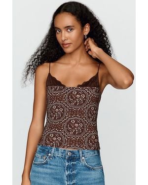 By Anthropologie Peekaboo Tank Top - Multicolour