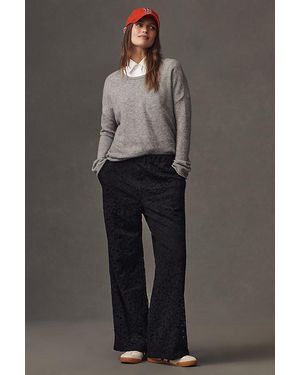 Maeve The Brooklin Lace Pull-On Track Trousers By - Grey