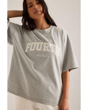 4th & Reckless Elowen Oversized T-Shirt - Grey