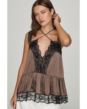 By Anthropologie Lace Tunic - Brown