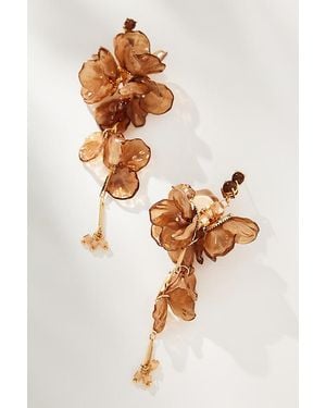By Anthropologie Blossom Drop Earrings - White