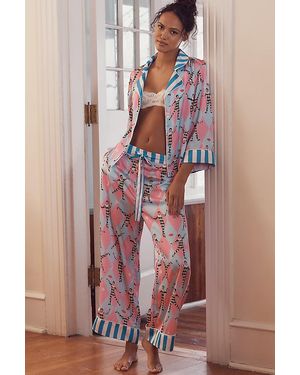 Karen Mabon Swing-Sleeve Harlequin Pyjama Set - Multicolour