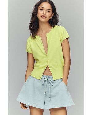 Maeve Coco Cotton Cashmere Cardigan By - Green
