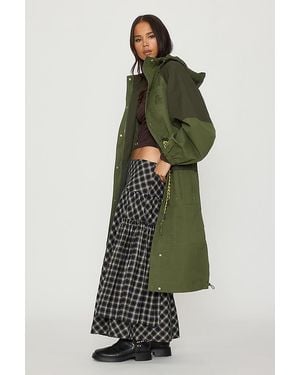 Damson Madder Logan Waterproof Raincoat - Green