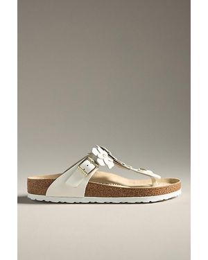 Birkenstock Gizeh Flower Sandals - White