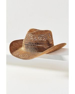 Anthropologie Straw Rancher Hat - Brown