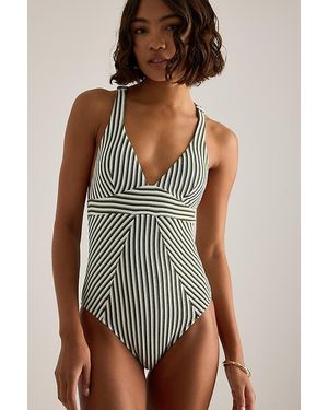 Chelsea Peers Stripe One-Piece Swimsuit - Multicolour