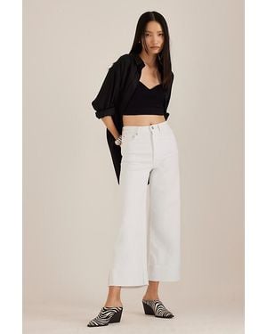 Pistola Lana High-Rise Cuffed Crop Ultra Wide-Leg Jeans - Natural