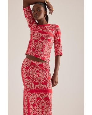 Never Fully Dressed Bandana Print Top - Red