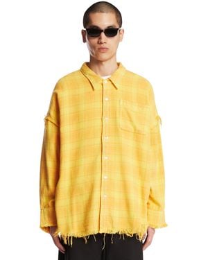 R13 Plaid Shirt - Yellow
