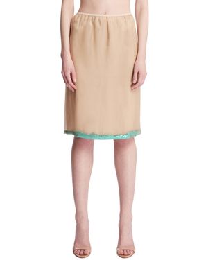 JULIE KEGELS Lingerie Skirt - Natural