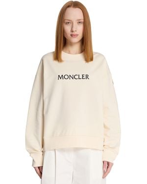 Moncler Logo Sweatshirt - Natural