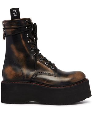 R13 Stivaletti Stack - Nero