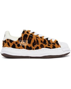 Maison Mihara Yasuhiro Blakey Og Sole Animal Print Trainers - Brown