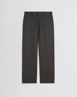 Phoebe Philo Pressed Drop Trousers - Grey
