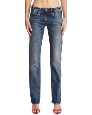 R13 Straight Leg Jeans - Blue