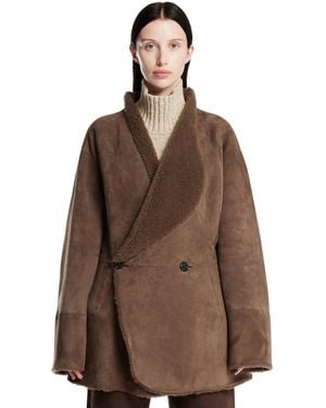 ARMARIUM Shearling Coat - Brown