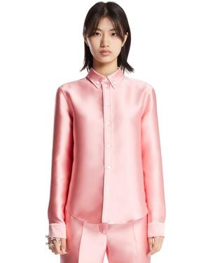 Calvin Klein Silk Blend Shirt - Pink