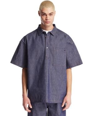 DARKPARK Alex Denim Polo - Blue