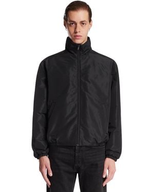 Saint Laurent Cassandre Windbreaker Jacket - Black