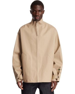 Lacoste Mackintosh X Waterproof Cotton Jacket - Natural
