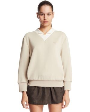 Lacoste Boucle Knit Mini Skirt - Natural