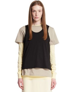Wardrobe NYC Multi-Panel Cotton Top - Black