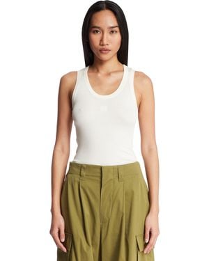 Loewe PaulaS Ibiza Anagram Silk Top - Green