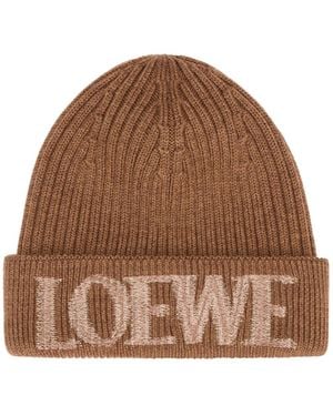 Loewe Logo Hat - Brown