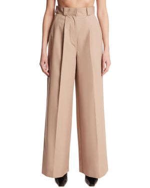 Balenciaga Wide-Leg Trousers - Natural