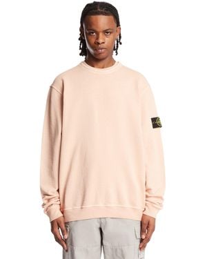 Stone Island Crewneck Sweatshirt - Natural