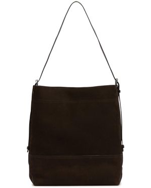 Lemaire Large Leather Belted Bag - Black