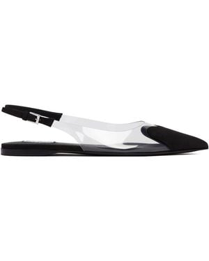 Alaïa Le Coeur Slingback Flats - White