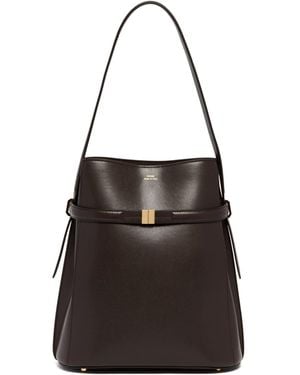 TOTEME Leather Belted Bag - Black