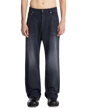 Balenciaga Dark Baggy Jeans - Blue