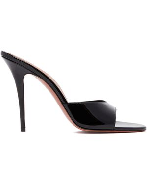 AMINA MUADDI Elodie 105 Patent Mules - Black