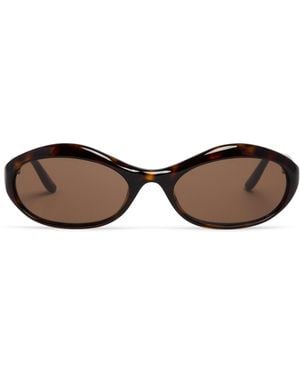 Magda Butrym Oval Sunglasses - Brown