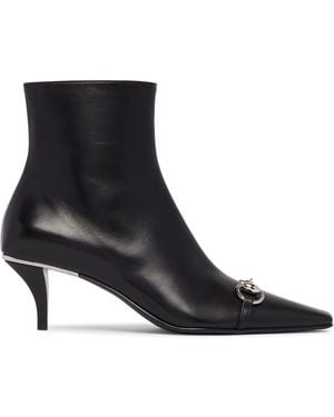 Gucci Leather Vittoria Ankle Boots - Black