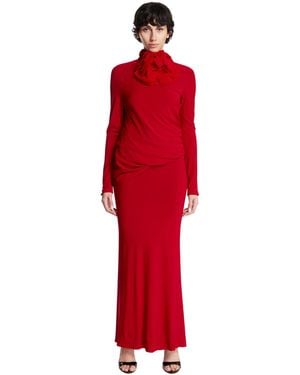 Magda Butrym Back Opening Dress - Red