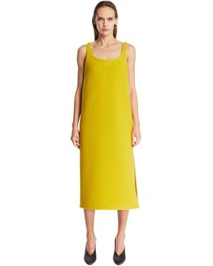 Rier Walker Wool Midi Dress - Yellow