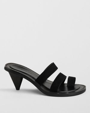Phoebe Philo Three Strap Mule - Black