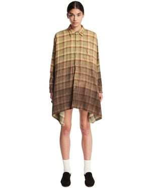 R13 Draped Front Shirt - Natural