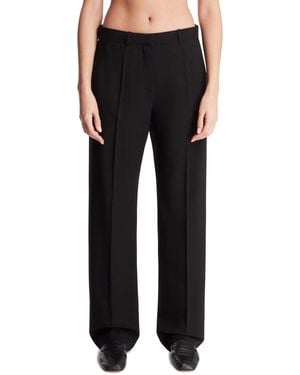The Row Wool Trousers - Black